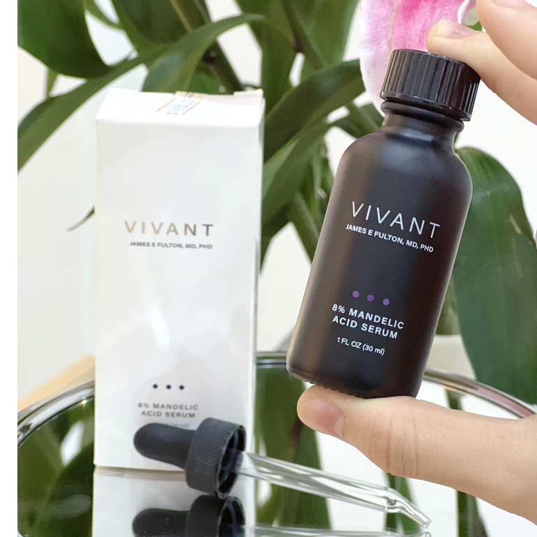 Vivant 8% MANDELIC ACID 3-IN-1 SERUM - Tinh Chất Loại Bỏ Mụn Nhanh Chóng Và Giảm Thâm Mụn
