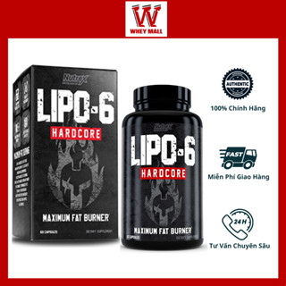 [CHÍNH HÃNG] Lipo 6 Hardcore Hỗ Trợ Đốt Mỡ Trong Tập Luyện Nutrex Lipo6 Hardcore
