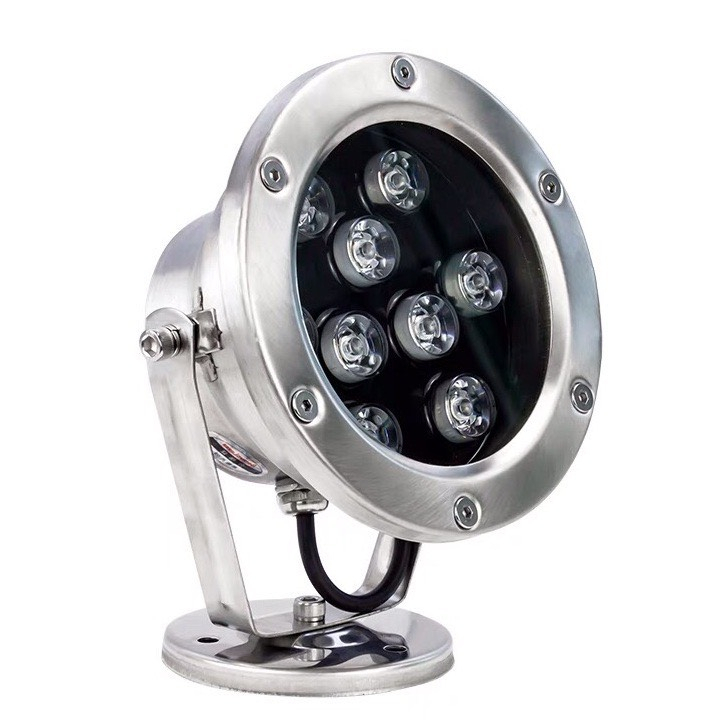 Đèn LED âm nước dạng chân đế hắt IP 68 chiếu sáng sân vườn, hồ cá Koi 12/24VAC