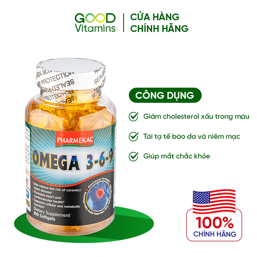 Viên Uống Dầu Cá Omega 369 Phamekal (100v)