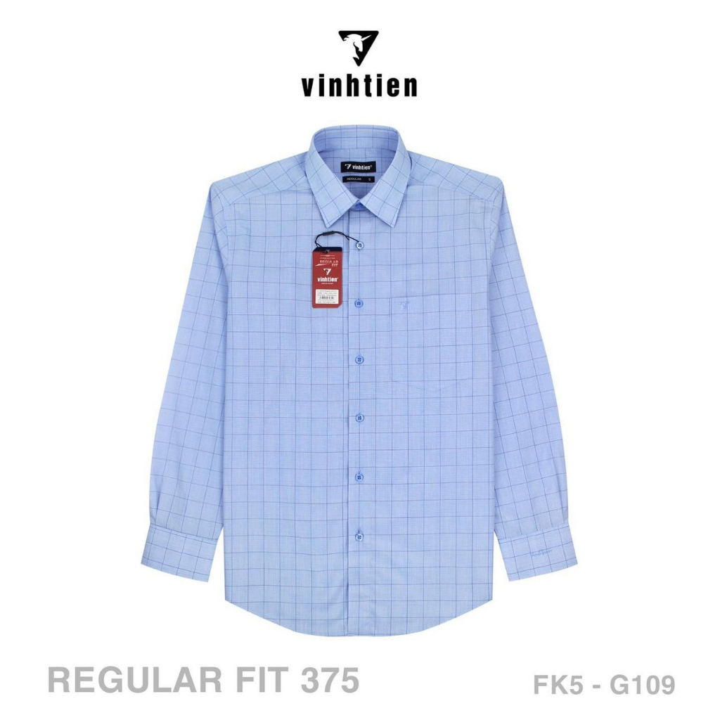 Áo Sơ Mi Dài Tay Caro Vải Bamboo Form Regular Vĩnh Tiến 475 - Nhiều Màu
