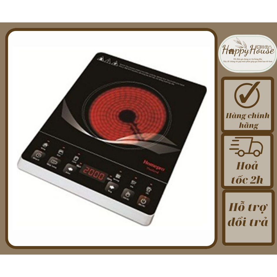 Bếp hồng ngoại Homepro HP-CC28 2000W - hàng chính hãng - Xuất xứ Thái Lan