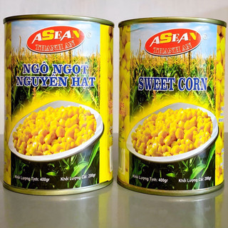 Ngô ngọt asean đóng hộp- 400g- ngô nguyên chất