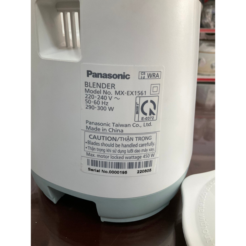 Máy xay sinh tố đa năng Panasonic MX-EX1561WRA công suất 450w - Hàng trưng bày