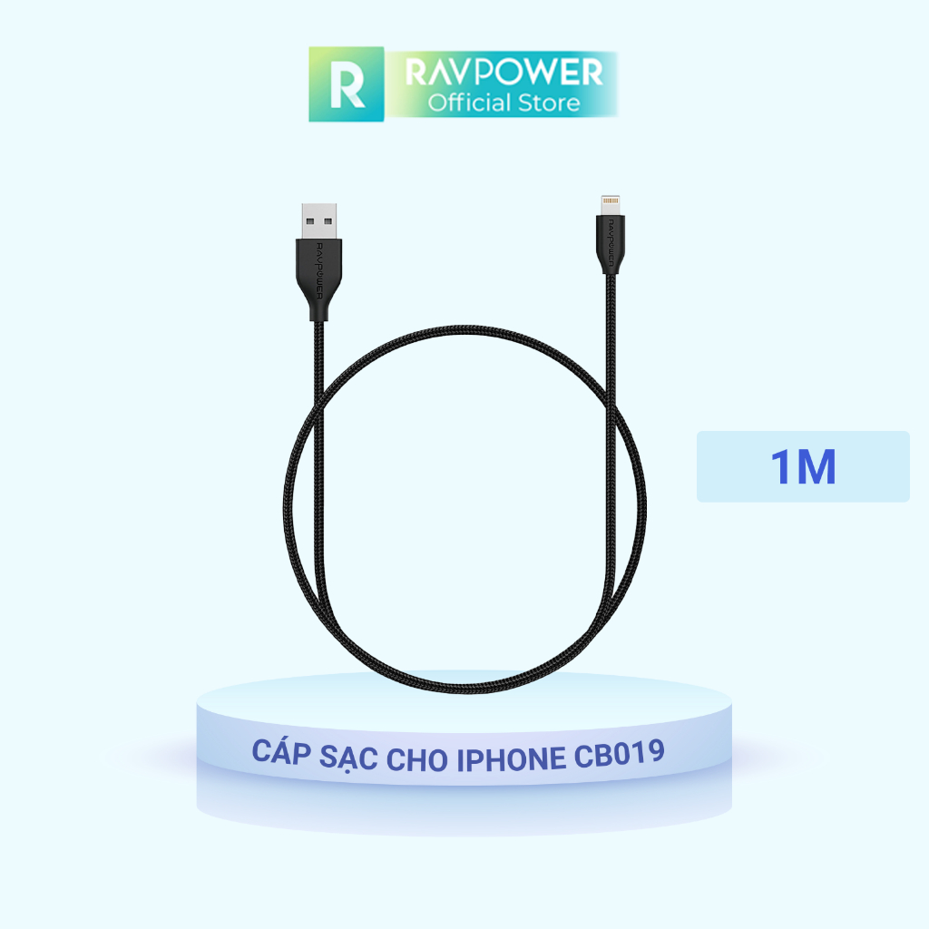 Cáp Sạc RAVPower RP-CB019 1m chính hãng