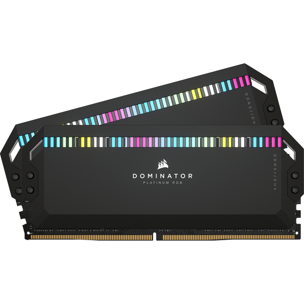 RAM Corsair DOMINATOR PLATINUM RGB 64GB (2x32GB) DDR5 5200MHz Black (CMT64GX5M2B5200C40)