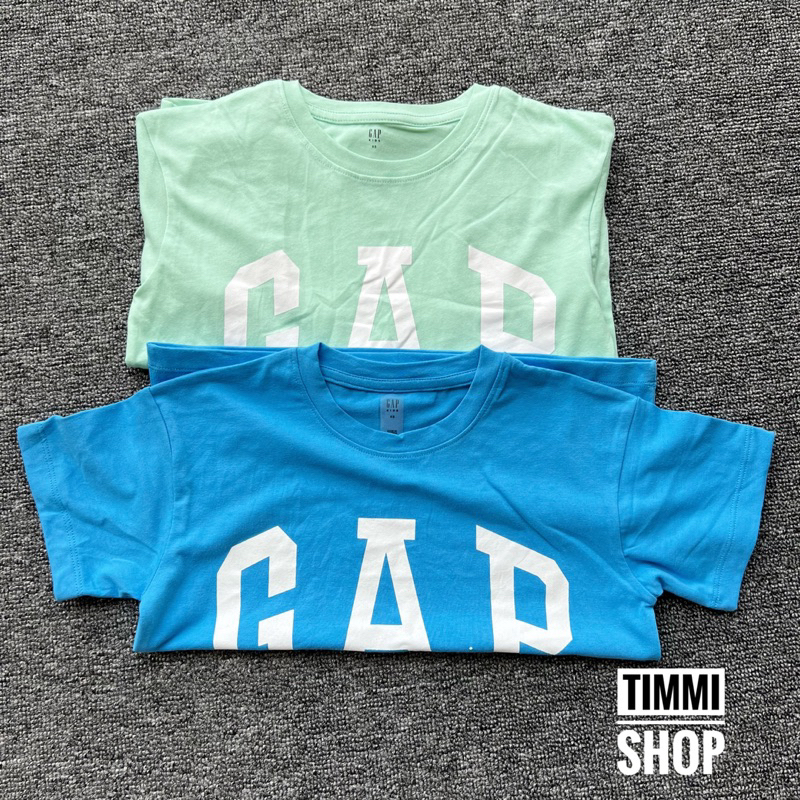 Áo Phông Cộc Tay GAP Cho Bé Trai Bé Gái Cotton Mềm Mát