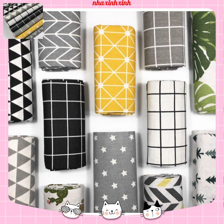Rèm dán cửa vải canvas,rèm cửa decor trang trí-Viền cắt hoa R402