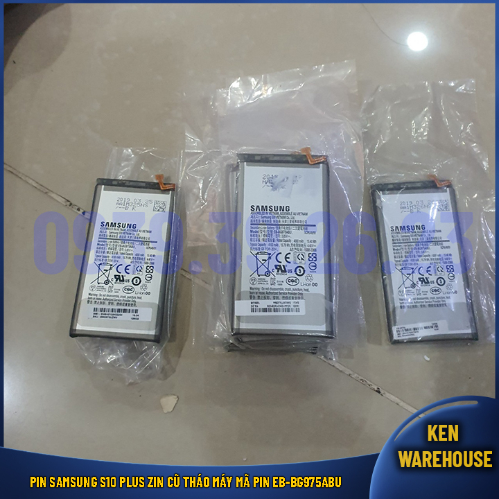 PIN SAMSUNG S10 PLUS zin cũ tháo máy mã PIN EB-BG975ABU - 985 shop