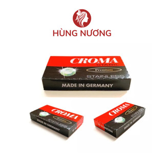 Lưỡi Dao lam cạo râu tóc Croma stainless cây cho baber shop nhập khẩu Đức siêu sắc không gỉ