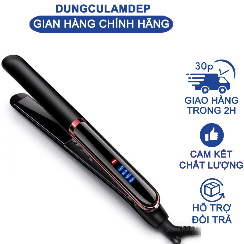 Máy ép duỗi tóc 2 trong 1 cao cấp kiểu Hàn Quốc(Trắng+ Đen)
