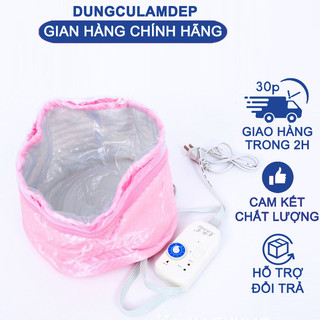Mũ hấp tóc 9 mức nhiệt hồng