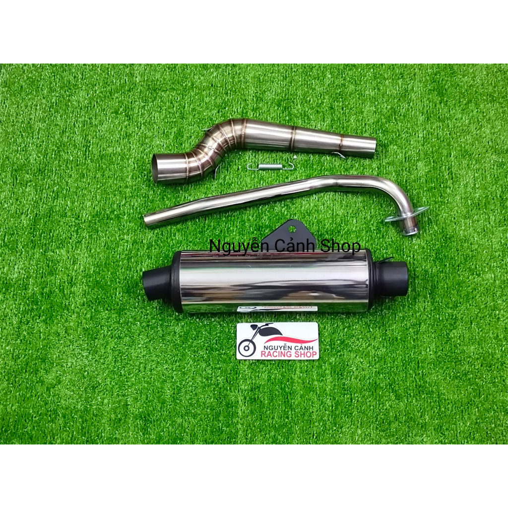 Pô CBR ngắn 40CM có cổ 2 khúc gắn xe Wave-Dream-Sirius-Exciter-raider-Winner-Sonic