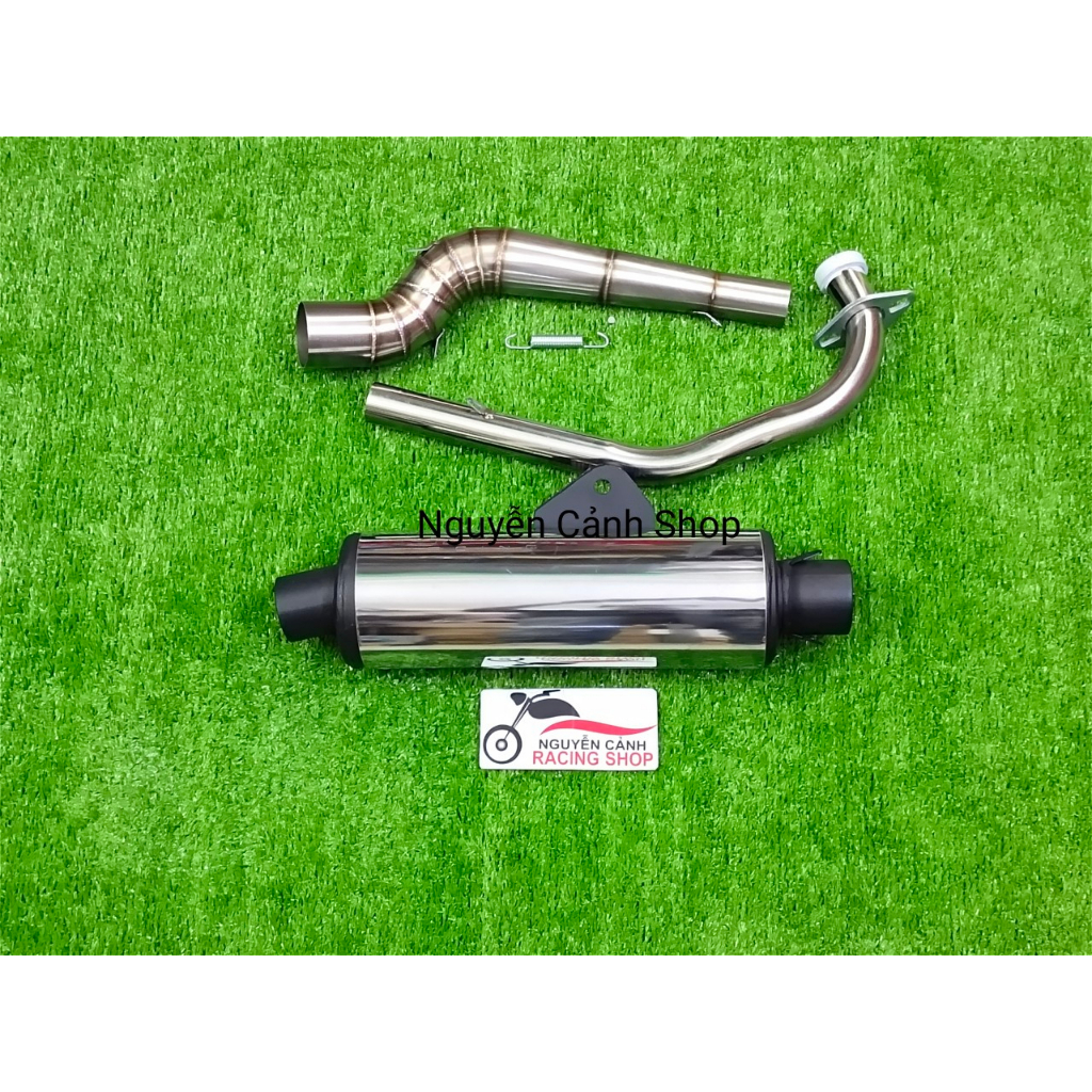 Pô CBR ngắn 40CM có cổ 2 khúc gắn xe Wave-Dream-Sirius-Exciter-raider-Winner-Sonic