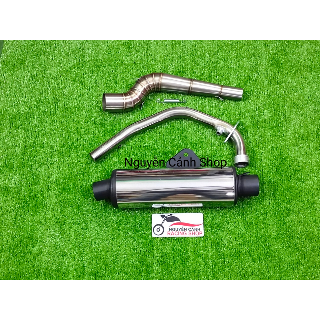 Pô CBR ngắn 40CM có cổ 2 khúc gắn xe Wave-Dream-Sirius-Exciter-raider-Winner-Sonic