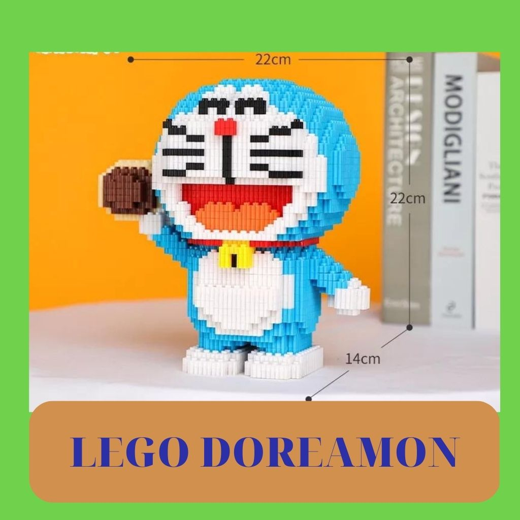 Mô hình lắp ráp doraemon, lego doraemon, lego doreamon lớn đồ chơi cho trẻ em chất liệu an toàn không gây kích ứng da