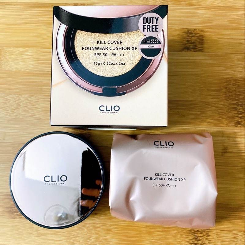 Phấn Cushion Clio Kill Cover Founwear XP 1 hộp tặng kèm 1 lõi