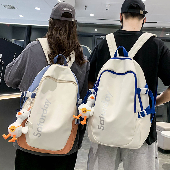 Balo Thời Trang Unisex Nam Và Nữ Phong Cách Hàn Quốc - Ba Lô Học Sinh Đi Học, Đi Chơi Đựng Vừa Laptop saturday