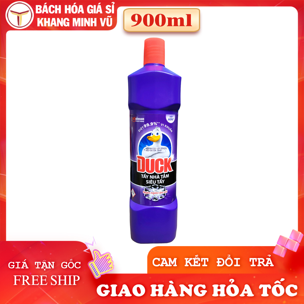 Nước Tẩy Nhà Tắm Toilet Duck Mr Muscle Siêu Tẩy 900ml Sạch Cực Nhanh