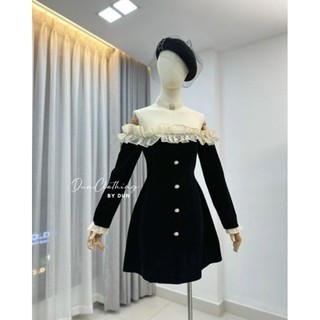 Đầm tay dài phong cách tiểu thư cực sang
