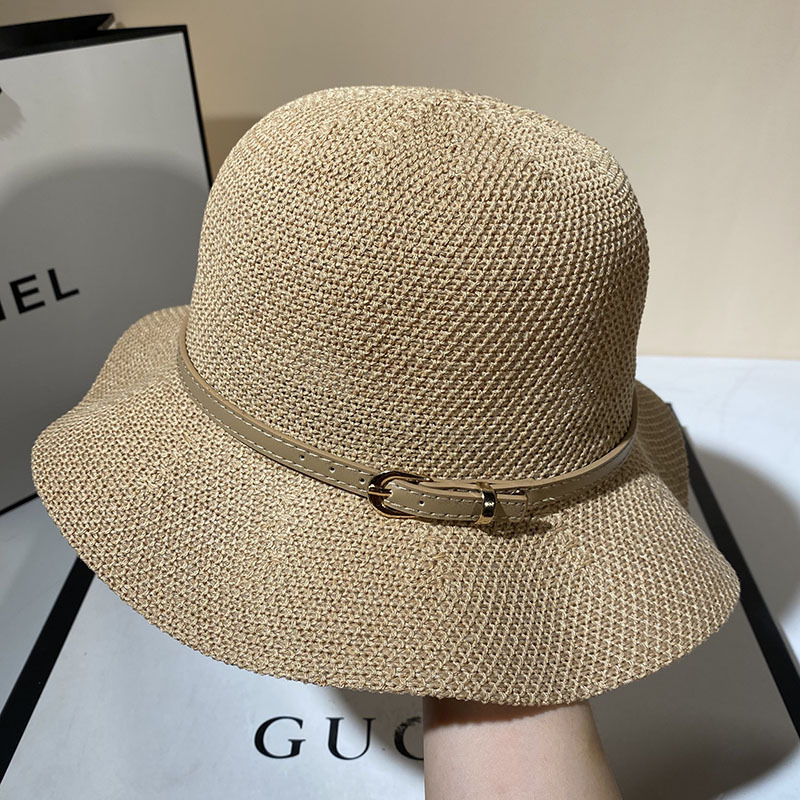 Nón Vành Chống Nắng Phối Dây Da Style Phương Tây RQN2141