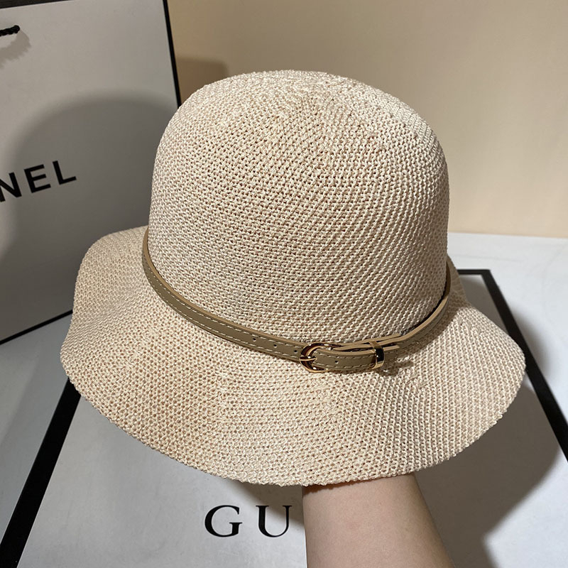 Nón Vành Chống Nắng Phối Dây Da Style Phương Tây RQN2141