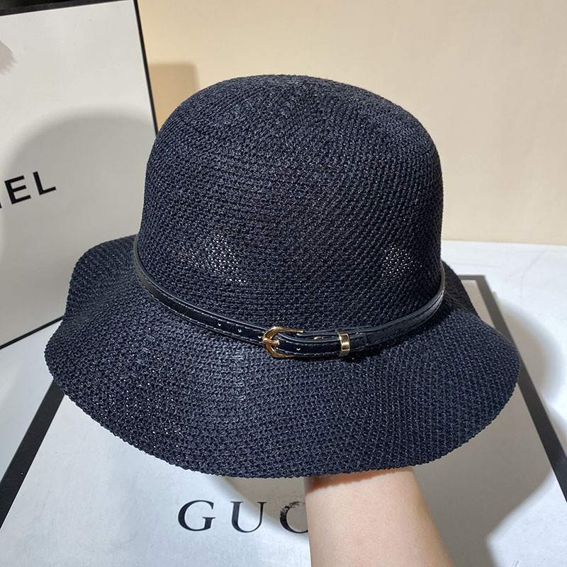 Nón Vành Chống Nắng Phối Dây Da Style Phương Tây RQN2141