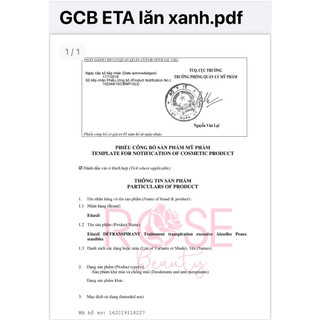 LĂN KHỬ MÙI ETIAXIL