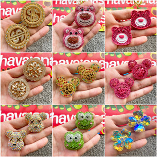 Bộ 2 Charm gắn dép xỏ ngón nữ sang trọng