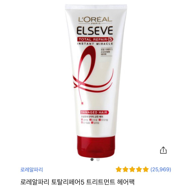 MẶT NẠ Ủ TÓC SỐ 1 HÀN QUỐC L’OREAL 170ml
