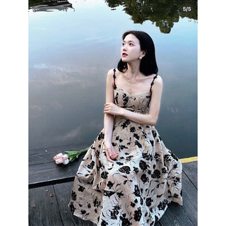 ĐẦM MIDI HOA HAI DÂY