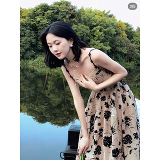 ĐẦM MIDI HOA HAI DÂY