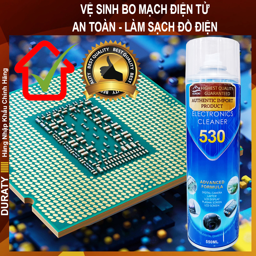 Dung Dịch Vệ Sinh Mạch Điện Tử - Nước Rửa Bo Mạch - Tẩy Rửa Vi Mạch, Đầu Nối, Jack Cắm - HERIOS Electronic [DURATY]