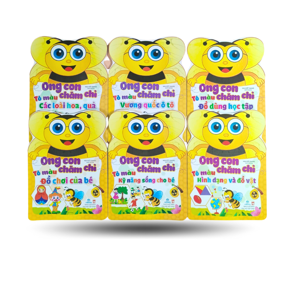 Sách - Combo 7 cuốn Tô Màu: Ong Con Chăm Chỉ - ndbooks