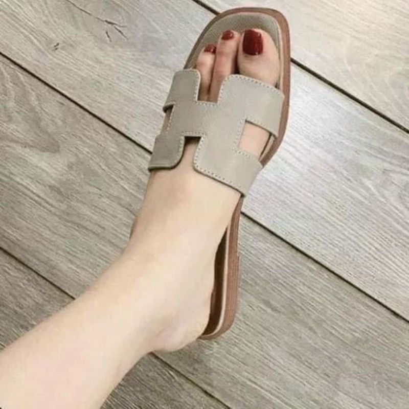 Dép chữ H phối da lì siêu hot