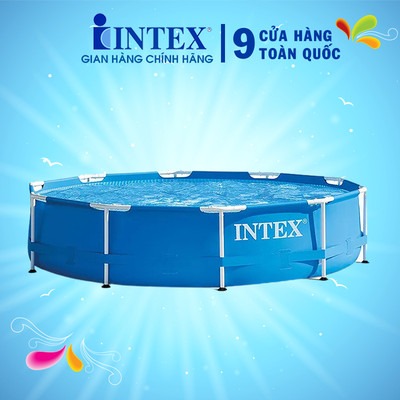 Bể khung kim loại tròn 3m05 kèm máy lọc nước INTEX 28202