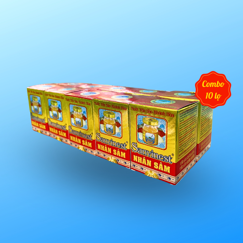 Nước Yến sào Sanvinest Khánh Hòa Fucoidan Nhân sâm đóng lọ 70ml - 207