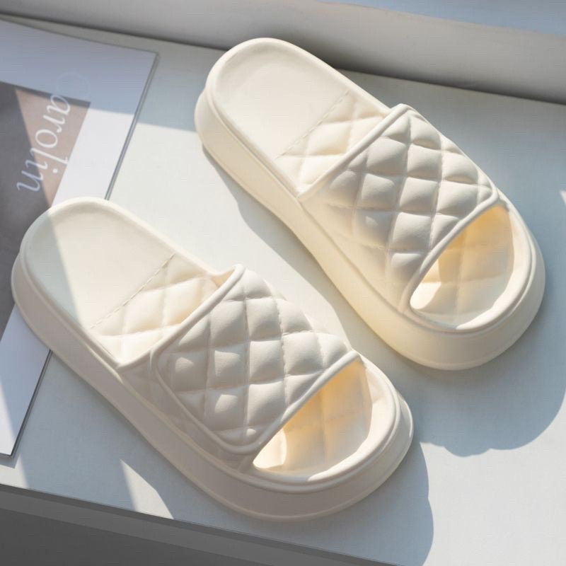 Dép bánh mì nữ đế dày 4 cm phong cách hàn quốc học sinh hottrend năm nay