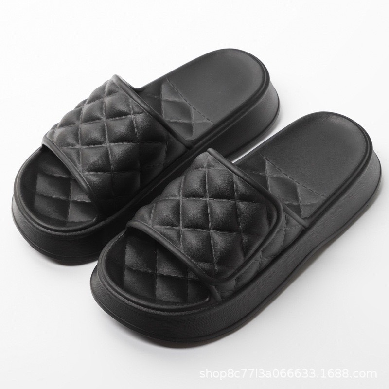 Dép bánh mì nữ đế dày 4 cm phong cách hàn quốc học sinh hottrend năm nay