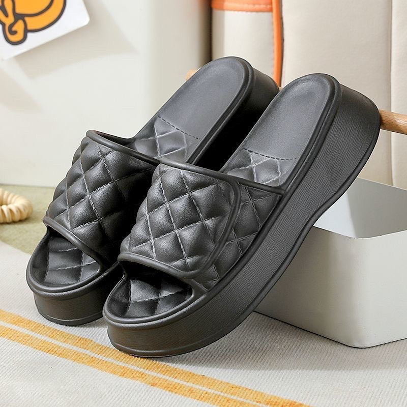 Dép bánh mì nữ đế dày 4 cm phong cách hàn quốc học sinh hottrend năm nay