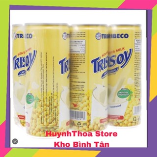 Lốc 6 Lon Sữa đậu nành Tribeco Trisoy lon 240ml