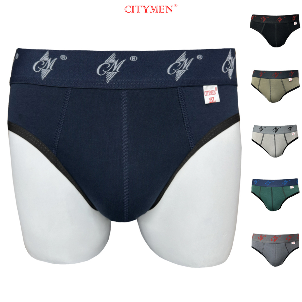 Combo 10 Quần Lót Nam Lưng CM Vải Cotton 2 Chiều Hiệu CITYMEN, Sịp Nam - CTSP-CM2C