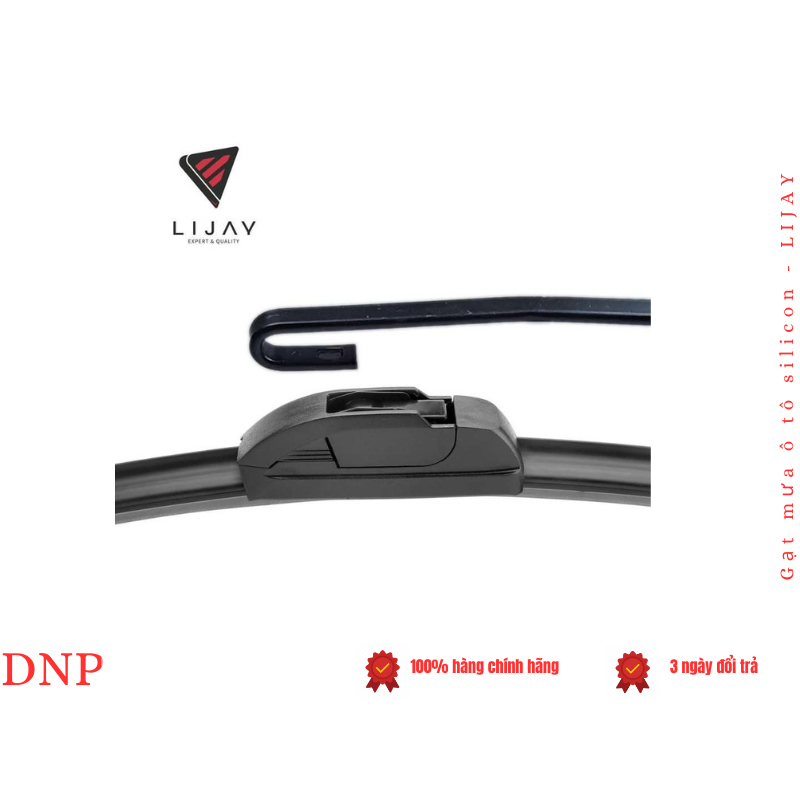 Gạt mưa ô tô LIJAY cho TOYOTA Veloz Cross - Silicon thân mềm chính hãng