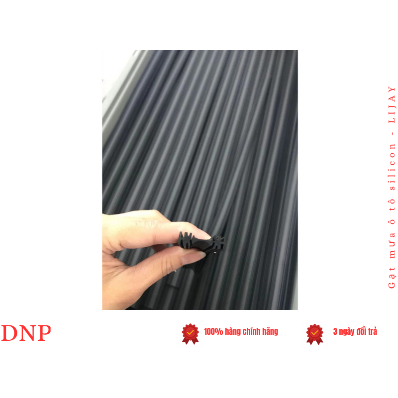 Gạt mưa ô tô LIJAY cho TOYOTA Veloz Cross - Silicon thân mềm chính hãng