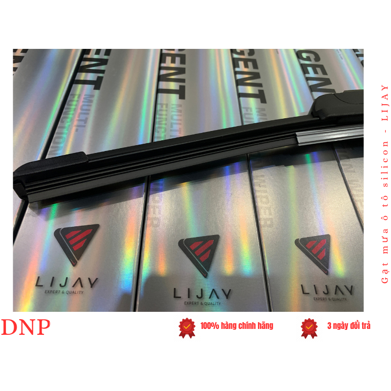 Gạt mưa ô tô LIJAY cho TOYOTA Veloz Cross - Silicon thân mềm chính hãng