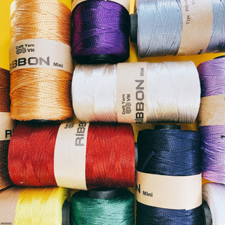 Sợi dệt Ribbon TRƠN (Đủ bảng màu 01 - 34)