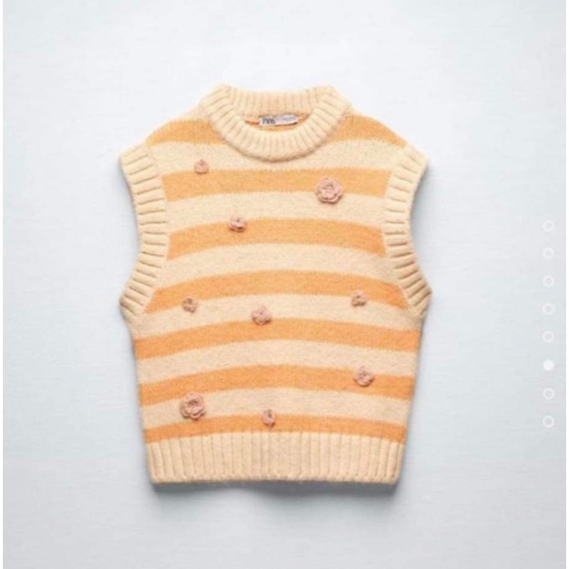Áo len ZARA AUTHENTIC chính hãng 100% NEW Áo len zara đính hoa văn nổi vait mềm mịn
