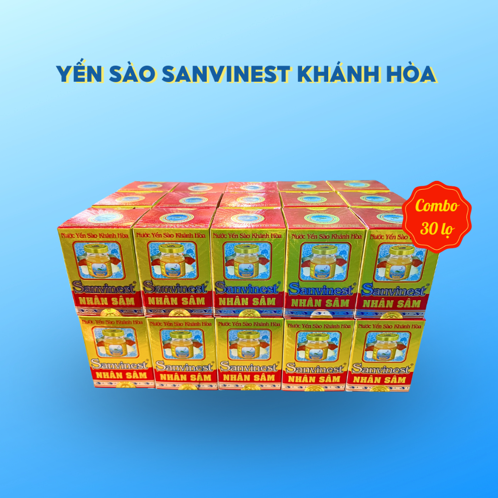 Nước Yến sào Sanvinest Khánh Hòa Fucoidan Nhân sâm đóng lọ 70ml - 207