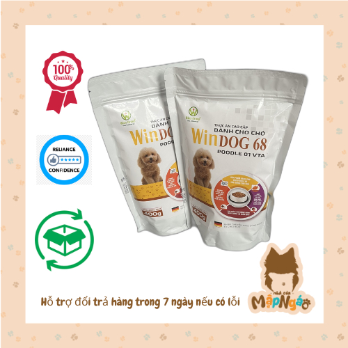 Thức Ăn Cho Chó Poodle Và Các Giống Chó Nhỏ Cao Cấp Dạng Hạt Windog