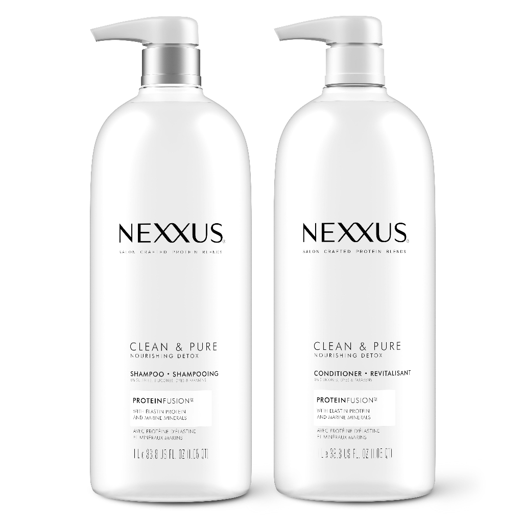 Dầu gội và xả Nexxus Clean and Pure dành cho tóc hư tổn chuẩn salon Mỹ tại nhà